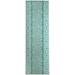 MINGLEOPARD AQUA & WHITE Area Rug By Kavka Designs