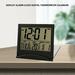 BAMILL Digital LCD Folding Desktop Travel Alarm Clock Calendar Temperature Snooze Clock