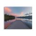 Stupell Industries Serene Lake Dock Quiet Pink Sunrise Reflection Photograph Gallery Wrapped Canvas Print Wall Art Design by Jeff Poe Photography
