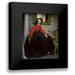 Tissot James 15x18 Black Modern Framed Museum Art Print Titled - Young Woman in a Short Red Jacket