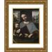 Leonardo da Vinci 18x24 Gold Ornate Framed and Double Matted Museum Art Print Titled - Virgin and Child (C. 1500)