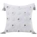 Yesfashion White Boho Throw Pillows Covers Decorative Tassel Pillowcase Accent Tribal Tufted Bed Sofa Couch Pillow Cover 18x18 inch