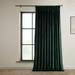 Forestry Green Heritage Plush Velvet Extrawide Curtain (1 Panel) Forestry Green 100W X 120L