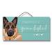 CounterArt Happiness Is a German Shepherd Decorative Slatted Pallet Wood Sign 12 x 6