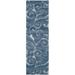 SAFAVIEH Florida Doug Floral Vines Shag Area Rug Light Blue/Cream 2 3 x 5