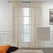 3S Brother s Beige Lace Sheers Dots Pattern Curtains Extra Long Set of 2 Panels Rod Pocket & Back Tab Home DÃ©cor Window Custom Made Drapes 10-30 Ft. Long -Made in Turkey Each Panel (52 W x 192 L)