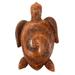 Wooden Hand Carved Turtle Tortoise Statueï¼ŒWooden Hawaiian Turtle Wood Carving Seaside Tropical Nautical Ocean Coastal Decoration for Home Decor(Resin)