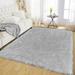 Latepis Faux Fur Rug 5x8 Faux Sheepskin Rug for Living Room Fluffy Washable Rug for Bedroom Nursery Teen Bedroom Decor Grey Fur Rugs Rectangle