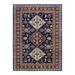 Hand-Knotted Wool Tribal Traditional Blue Area Rug 5 1 x 7 0