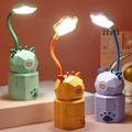 3Pcs Desk Lamp Adjustable Hose Eye Protection Rechargeable Cartoon Animal LED Bedside Light Table Lamp Home Improvement