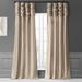 HPD Half Price Drapes Ruched Faux Taffeta Silk Curtains for Living Room 50 X 84 (1 Panel) PTCH-130907-84-RU Antique Beige Antique Beige 50 in x 84 in