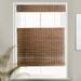 MOOD Custom Bamboo Shades | RUSTIC | Top Down Bottom Up Cordless | Natural Woven Wood Roman Shades for Windows | Rustic Walnut (Great Privacy) | 22 W x 72 H