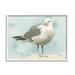 Stupell Industries Soft Focus Seagull On Waterfront Beige Blue 24 x 30 Designed by Emma Caroline