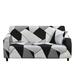 JIAN YA NA Stretch Sofa Covers Printed Couch Cover Sofa Slipcovers for 1/2/3/4 Seat Elastic Universal Furniture Protector(Gray 4 Seater)