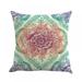 Bohemia Pillow Covers Retro Floral Bohemian Cushion Cover Throw Colorful Double Printed Pillow Case 18 X 18 Inch (No Inserts)