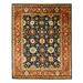 Hand-knotted Wool Navy Traditional Oriental Super Mahal Rug