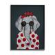 Stupell Industries Fashionable Elephant Sunglasses Bow Polka Dot Pattern Portrait 11 x 14 Design by Coco de Paris