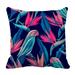 ABPHQTO Tropical Flower Plant Leaf Pillow Case Pillow Cover Pillow Protector Two Sides For Couch Bed 16x16 Inch