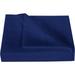 1200 Thread Count 3 Piece Flat Sheet ( 1 Flat Sheet + 2- Pillow cover ) 100% Egyptian Cotton Color Navy Blue Solid Size Full