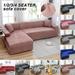 Yipa Sofa Cover for Living Room Elastic Stretch Sectional Corner Couch Cover Sofa Slipcovers L Shape Pink 3 Seater:190-230cm(74.80-90.55 inch)
