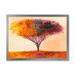 Designart Impressionist Landscape Colorful Abstract Tree Modern Framed Art Print