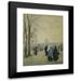 Aleksander Gierymski 19x24 Black Modern Framed Museum Art Print Titled - Stroll in the Park (Between 1891 and 1893)