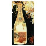 Empire Art Direct 72 x 36 in. Champagne Bottle Frameless Tempered Glass Panel Fashion Wall Art