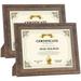 8.5 x 11 Picture Frames Set of 2 Rustic Photo Frame Diploma Document Award Certificate for Wall Hanging or Tabletop Display