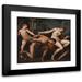 Isidoro Bianchi 14x12 Black Modern Framed Museum Art Print Titled - Allegory of Love and Wisdom
