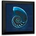 Schlabach Sue 12x12 Black Modern Framed Museum Art Print Titled - Cyanotype Sea II