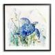 Stupell Industries Pleasant Aquatic Blue Sea Turtle Swimming Ocean Plants Paintings Black Framed Art Print Wall Art 24x24 by Sally Swatland