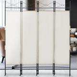 Kadyn Room Divider for Home Folding Partition Privacy Screen for Bedroom 4 Panel Room Divider Screen for Bedroom Beige