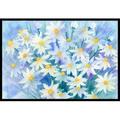 Light & Airy Daisies Indoor or Outdoor Mat 18 x 27