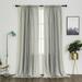 Yipa Boho Vintage Window Curtain Rod Pocket Tassels Curtains Panel Kitchen Retro Drapes Light Filtering Bedroom Living Room 2#Gray W:54 x H:84 / 137cm*214cm