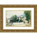 William Wyld 18x13 Gold Ornate Wood Frame and Double Matted Museum Art Print Titled - View of Dax