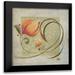 Pinto Patricia 20x20 Black Modern Framed Museum Art Print Titled - Ornaments in Peach I