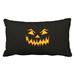 WinHome Funny Vintage Halloween Orange Pumpkin Lightning Pattern Personalized Black Polyester 20 x 30 Inch Rectangle Throw Pillow Covers With Hidden Zipper Home Sofa Cushion Decorative Pillowcases