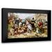 Ferris Jean Leon Gerome 14x11 Black Modern Framed Museum Art Print Titled - The First Thanksgiving 1621