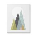 Stupell Industries Minimalistic Tree Mountain Pattern Geometric Design Graphic Art Gallery-Wrapped Canvas Print Wall Art 24x30 by Urban Epiphany