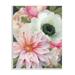 Stupell Industries Beautiful Floral Closeup Peony Dahlia Pink Blossoms Painting 10 x 15 Design by Heidi Kuntz