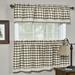 Buffalo Check Gingham Kitchen Window Curtains 24 Tier & Valance Set