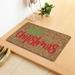 Autmor Merry Christmas Door Mat Outdoor Welcome Mats for Front Door Christmas Doormat with Thickened Non-Slip PVC Backing Holiday Christmas Tree Coir Doormat for Entryway/Front Door