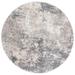 SAFAVIEH Aston Calanthia Abstract Distressed Area Rug Light Grey/Grey 7 10 x 7 10 Round