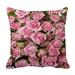 ABPHQTO Big Roses Twxture Pillow Case Pillow Cover Pillow Protector Two Sides For Couch Bed 20x20 Inch