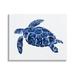 Stupell Industries Blue Speckled Sea Turtle Marine Animal Illustration Painting Gallery Wrapped Canvas Print Wall Art Design by Patti Mann