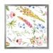 Designart Vibrant Summer Wildflowers On White I Traditional Framed Art Print