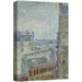 wall26 Canvas Print Wall Art View of Paris from Rue Lepic by Vincent Van Gogh Classic Historic Illustrations Fine Art Decorative Rustic Multicolor Colorful for Living Room Bedroom Office - 16