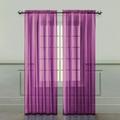2 Panels Window Sheer Curtains 39.3 x 78.7 Inches Voile Panels for Bedroom Living Room Rod Pocket Decorative Curtains Solid Sheer Curtains