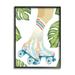 Stupell Indtries Vintage Disco Roller Skates Striped Socks Monstera Plants 16 x 20 Design by Ziwei Li