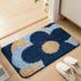 Door Mat SOCOOL Durable Welcome Mat Floor Mat Front Door mat 47 x32 Indoor Outdoor Door Rug Non Slip Rugs for Patio High Traffic Areas - Blue Yellow Flower DM2577C